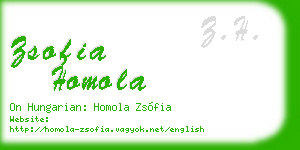 zsofia homola business card